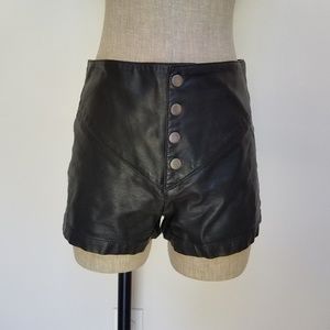 Kendall & Kylie Faux Leather High Waisted Shorts
